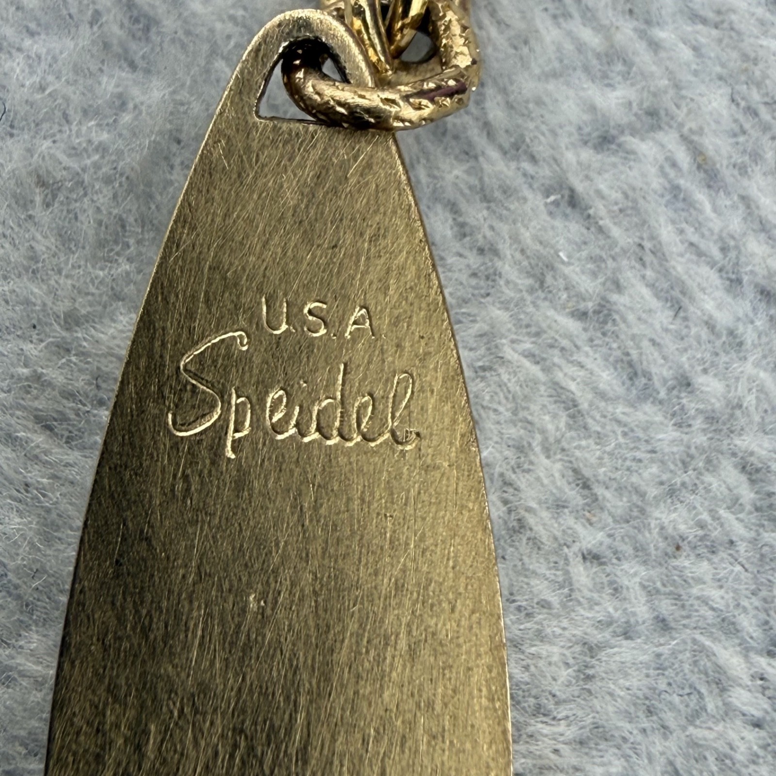 Vintage Speidel ID Bracelet Gold Tone Engraved “Cheryl” 6.5”