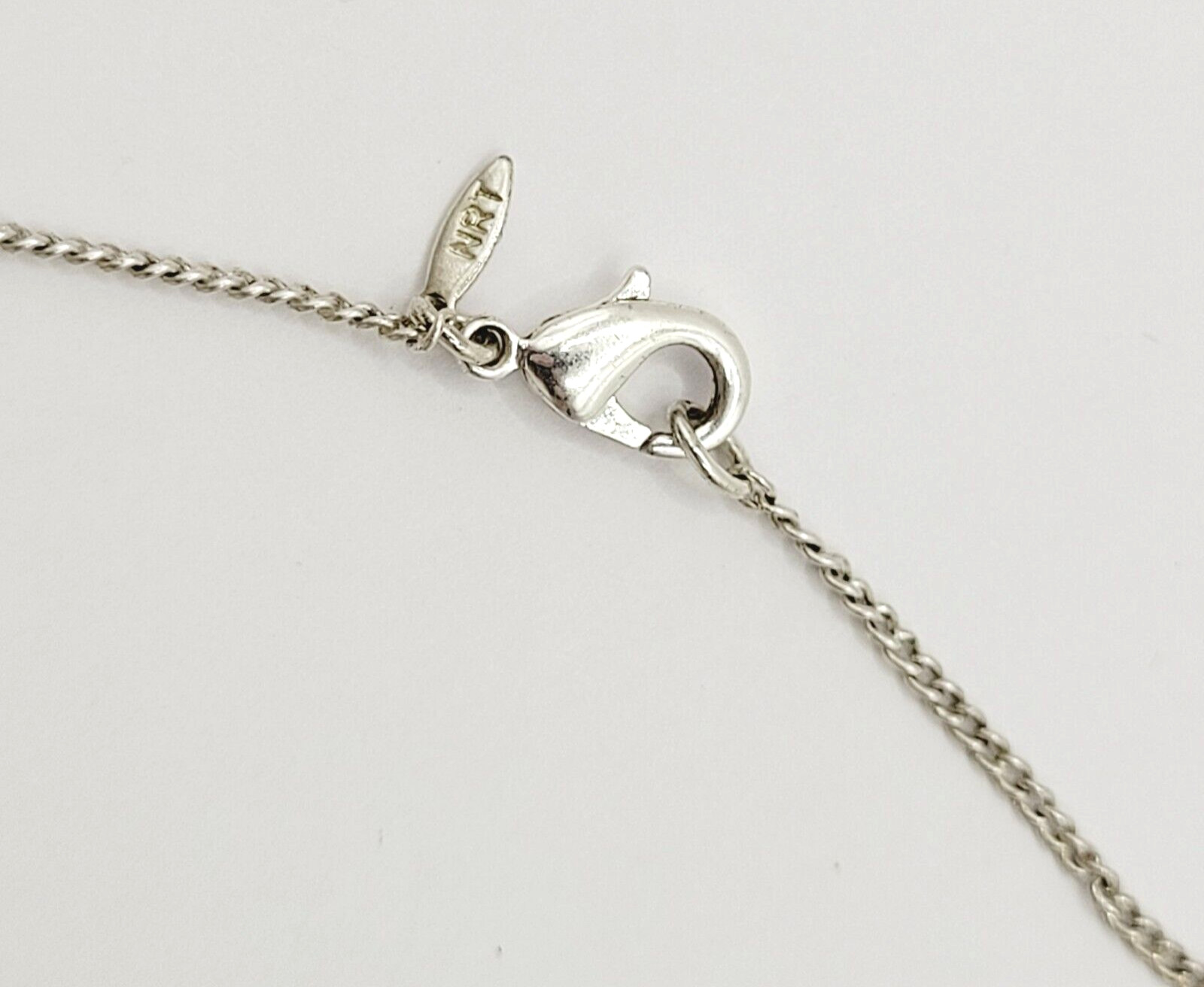Avon NRT Professional Sparkling Rhinestone Silver Tone Metal Vintage Necklace