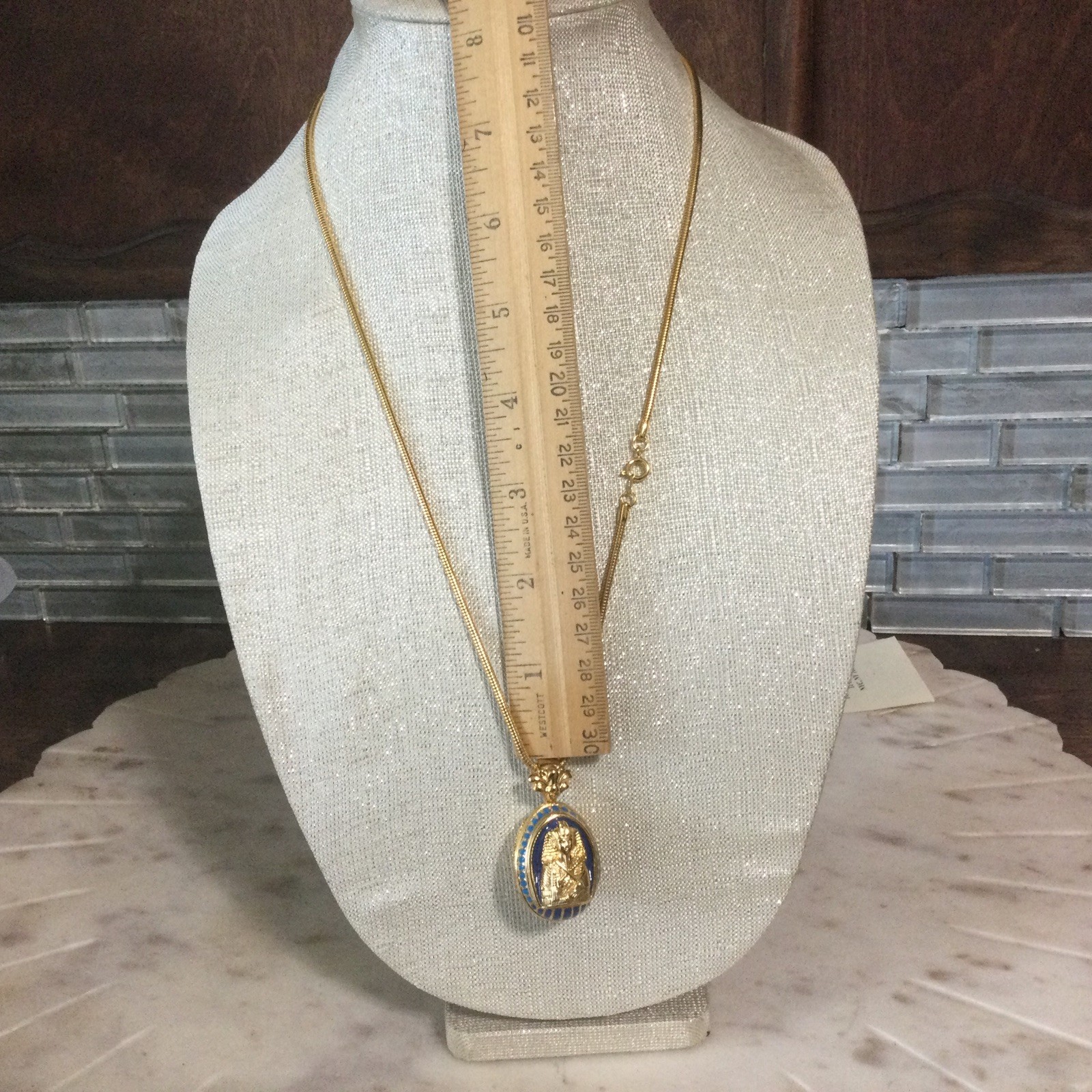 Vtg. Edgar Berebi Egyptian Collection King Tut,Bird, Egg Gold Tone Limited Ed