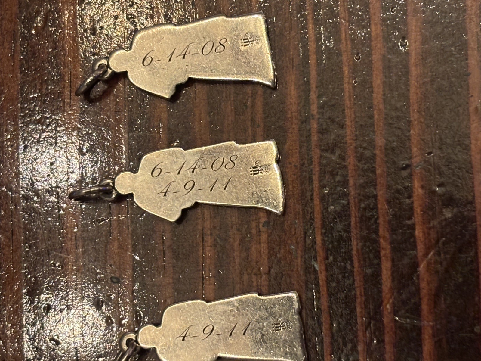 James Avery Bride Groom Married Couple Charm Pendant Retired 925 Uncut Loop