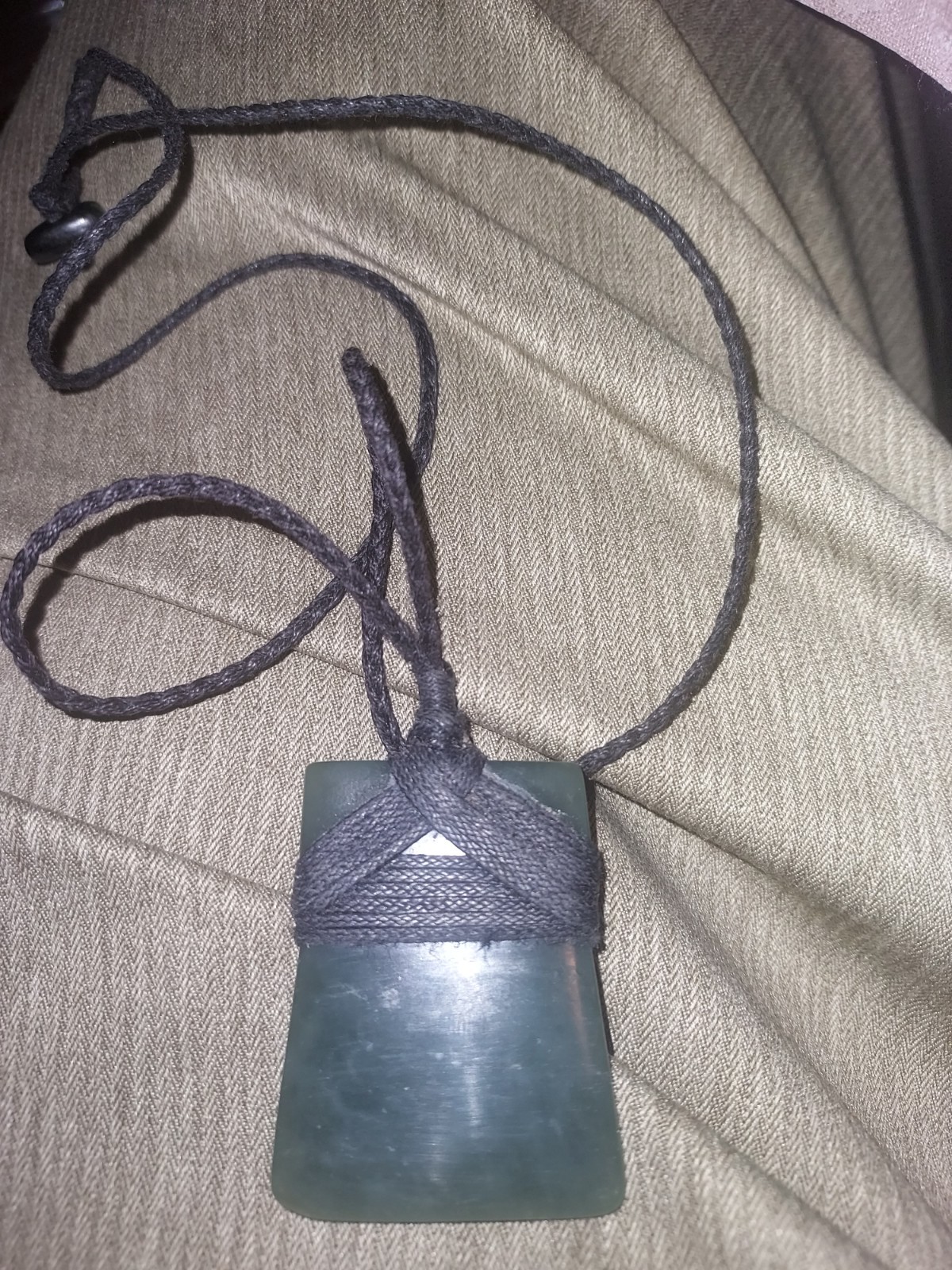 Nephrite Forest Green Toki Maori Pendant Necklace