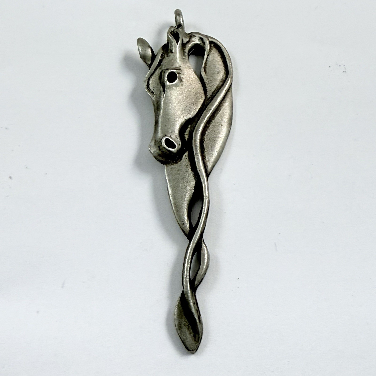 Vintage Pewter Unicorn Pendant Signed GRIFF Made in United Kingdom