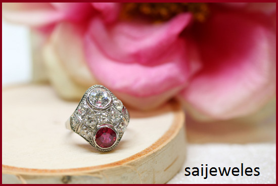 2CT Round Cut Lab-Created 2-Stone Vintage Art Deco Ring Gift 14K White Gold Over
