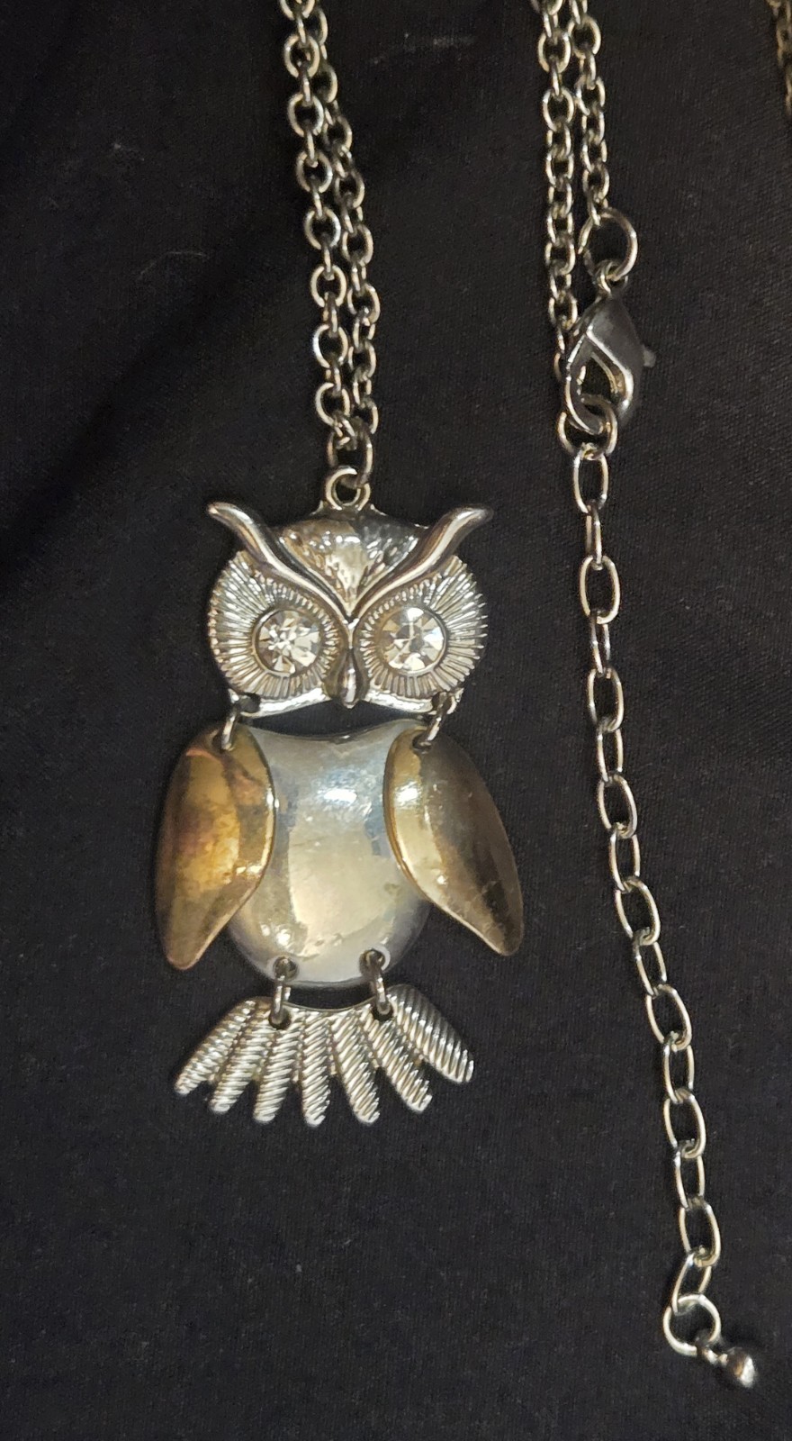 Lot Of 5 Vintage Owl Necklaces Variety