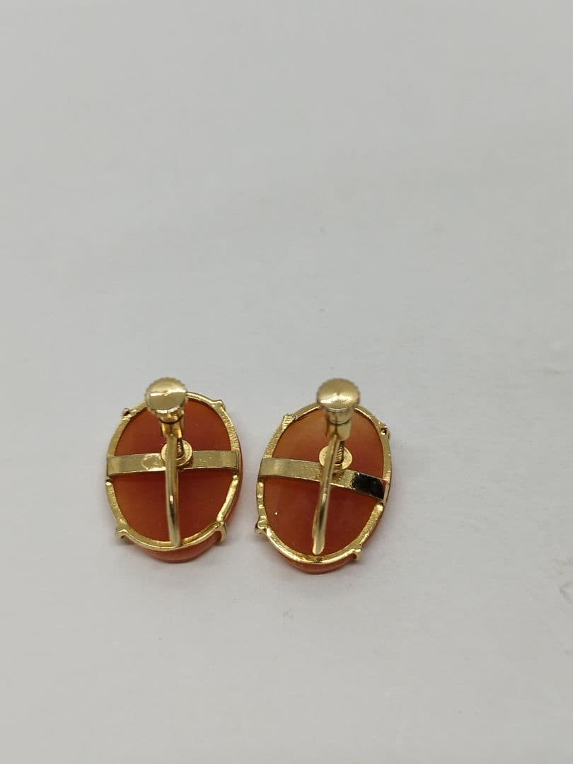 Vintage Cameo Earrings Excellent #469