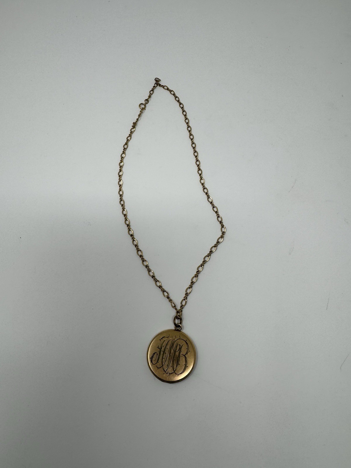 Victorian W H Co. Gold Fill Round Monogrammed Locket TLGG