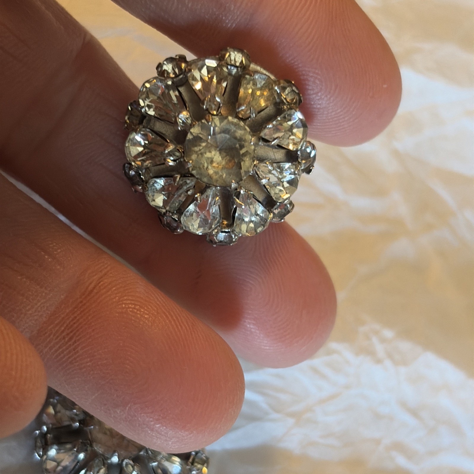 Vintage Fred Block Earrings-circa 1930-50, Older Earrings That Still Sparkle