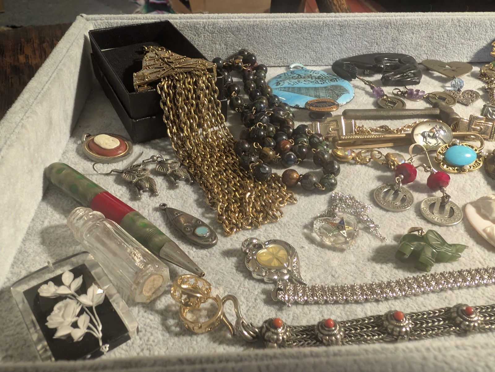 43 Vintage Unusual Wearable Collectible Craftable Jewelry & Nice Items Lot! 925