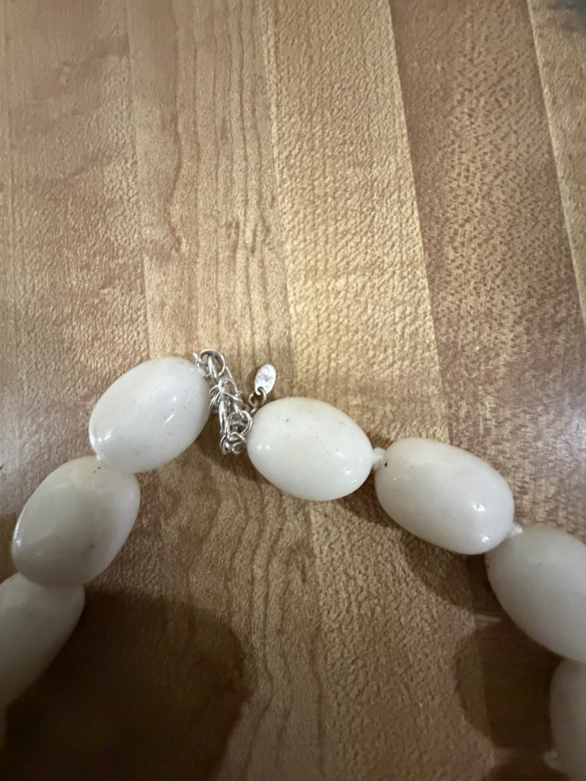 Sterling Silver White Stone Vintage Necklaces And Earring Set