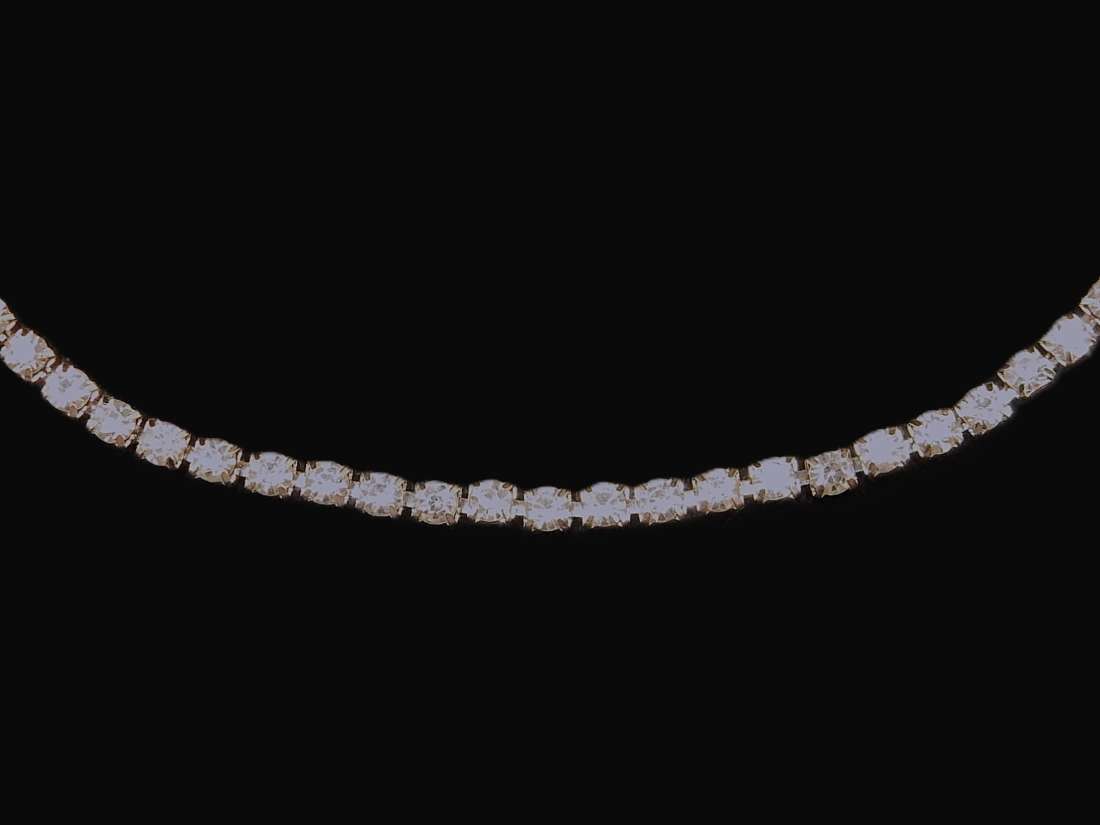 16″ Vintage Rhinestone Choker Necklace, Elegant, Delicate, Necklace, JWL-502