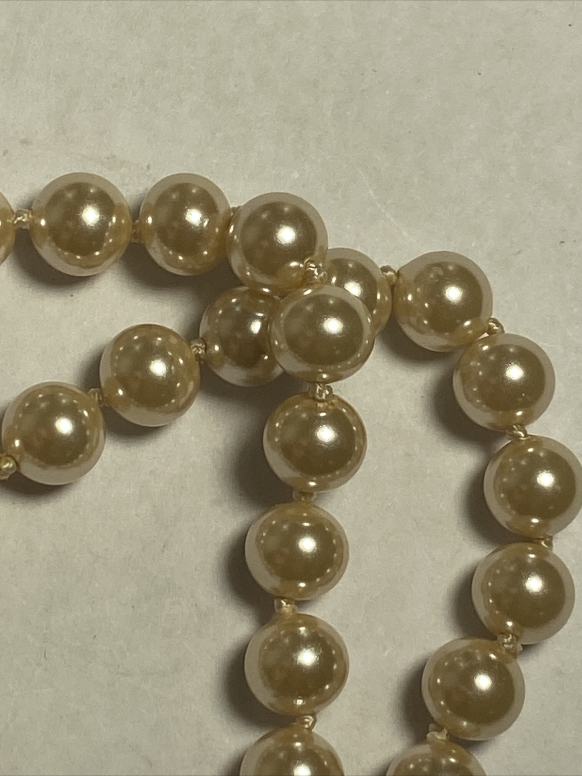 Bracelet 2 strand faux pearls Sterling Clasp Vintage Unused Mint Condition