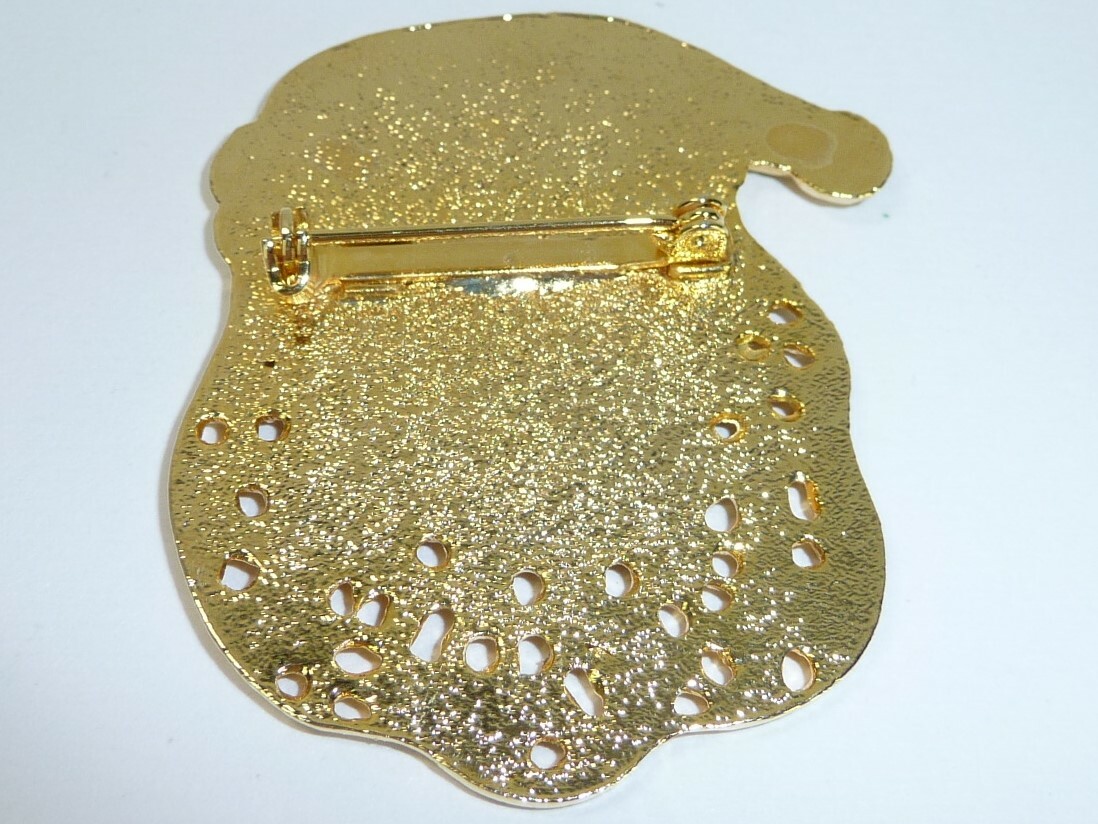 Brooch Holiday Christmas Santa Vintage Pin Retro USA Seller
