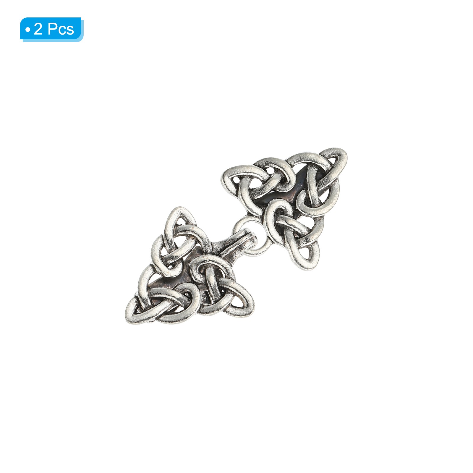 Cloak Clasp, 2Pcs Alloy Sweater Clips Retro Cardigan Buckles, Style 3