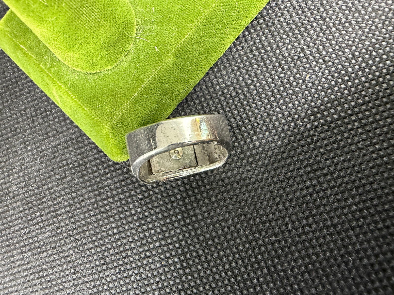 Vintage Sterling Silver Stamped Typeface Monogram “H” Ring Size 5.5 Weight 9.5g