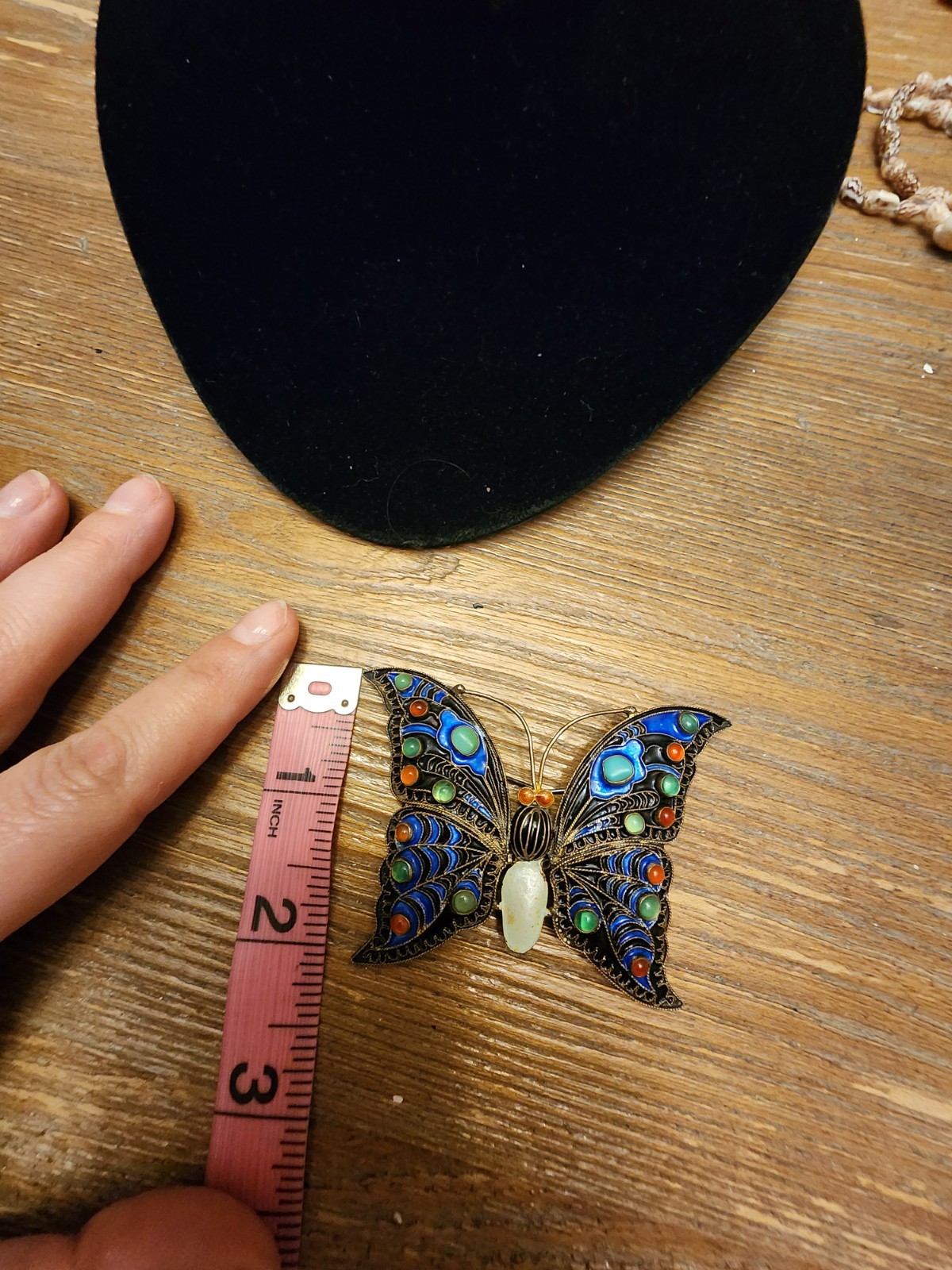 1992 MMA Cleo Butterfly Brooch Enamel Figural Pin Marked MMA Cleo