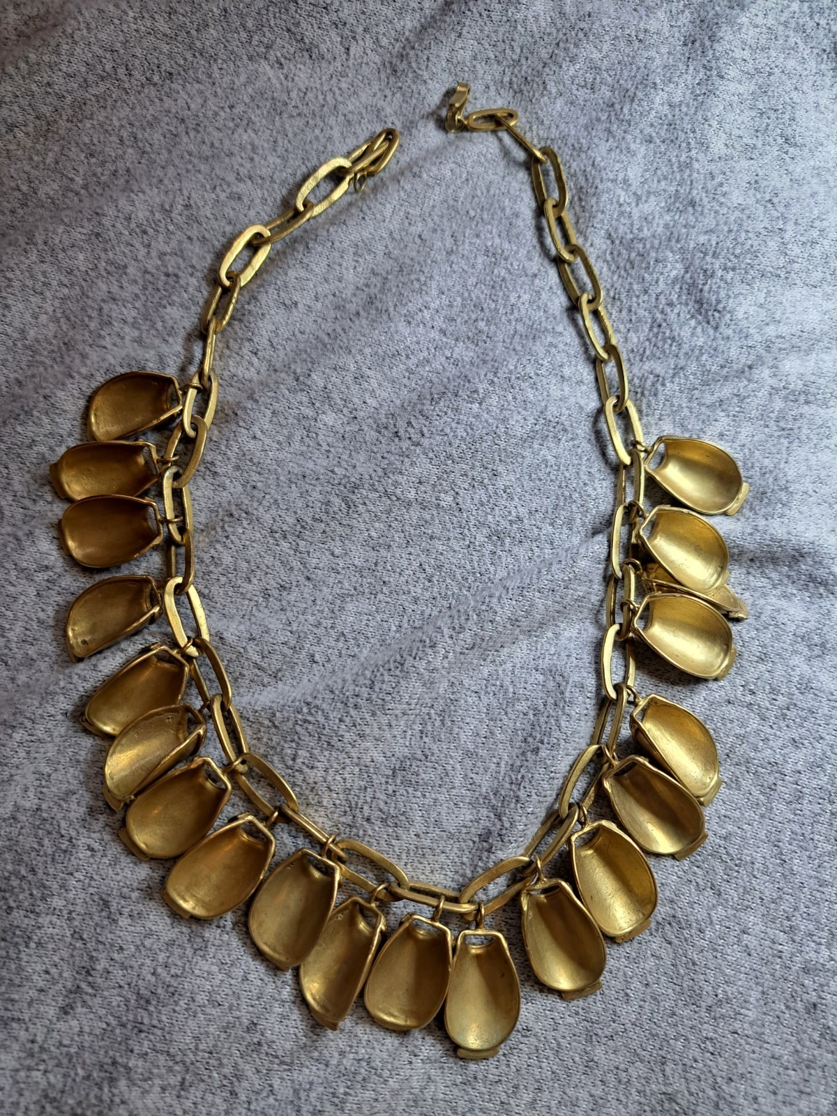 Vtg Kalevala Koru Nukkekääty Doll Chain Necklace 20 Charms Signed RC Rolled Gold