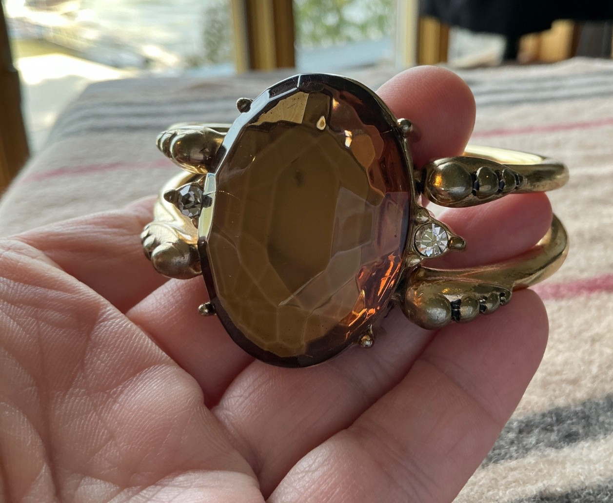 Unusual RARE Vintage reversible bangle bracelet!! Must See!!! VIDEO!