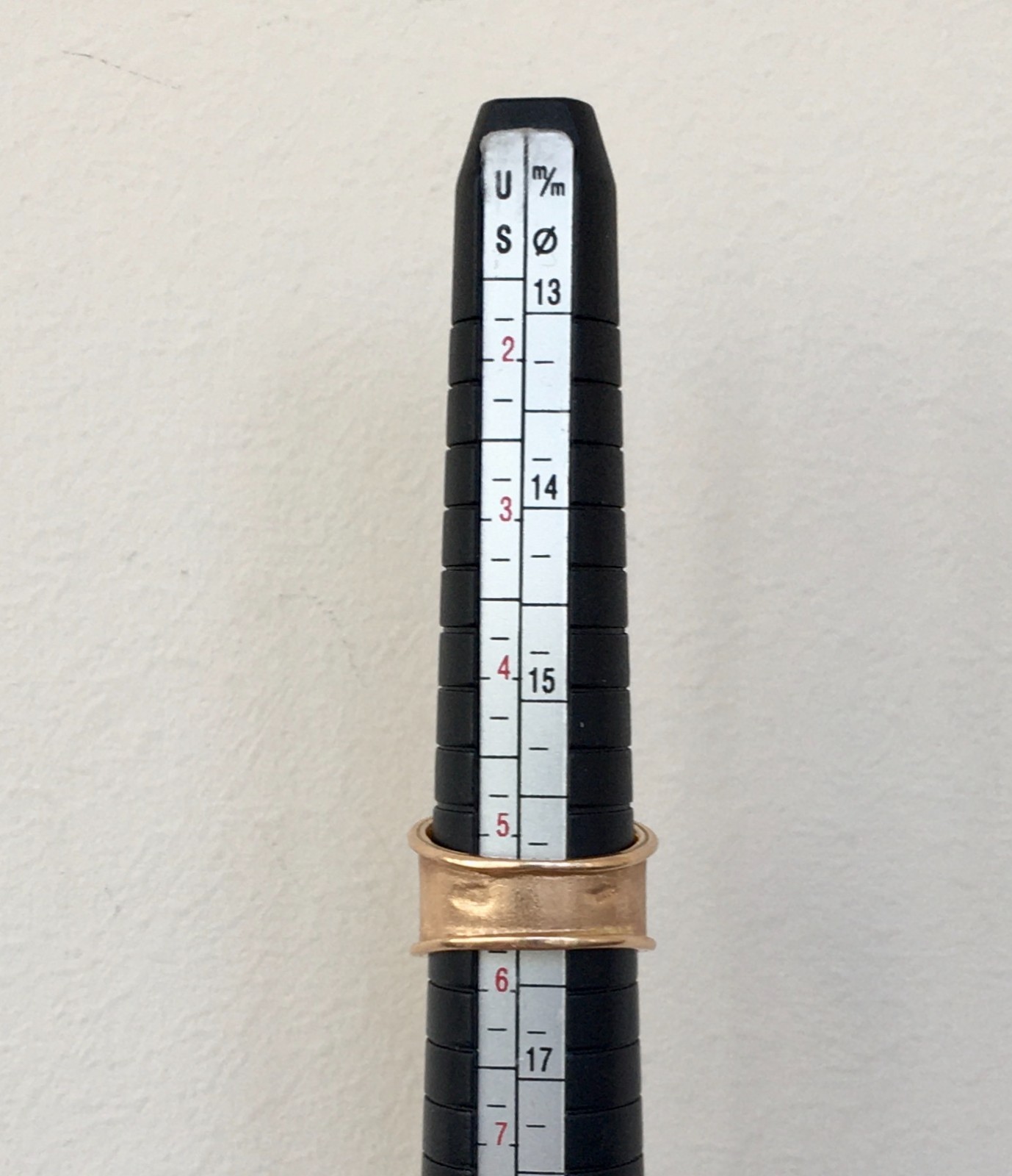 Vintage Original Soviet Solid Rose Gold Rock Crystal Ring 583 14K USSR Ring