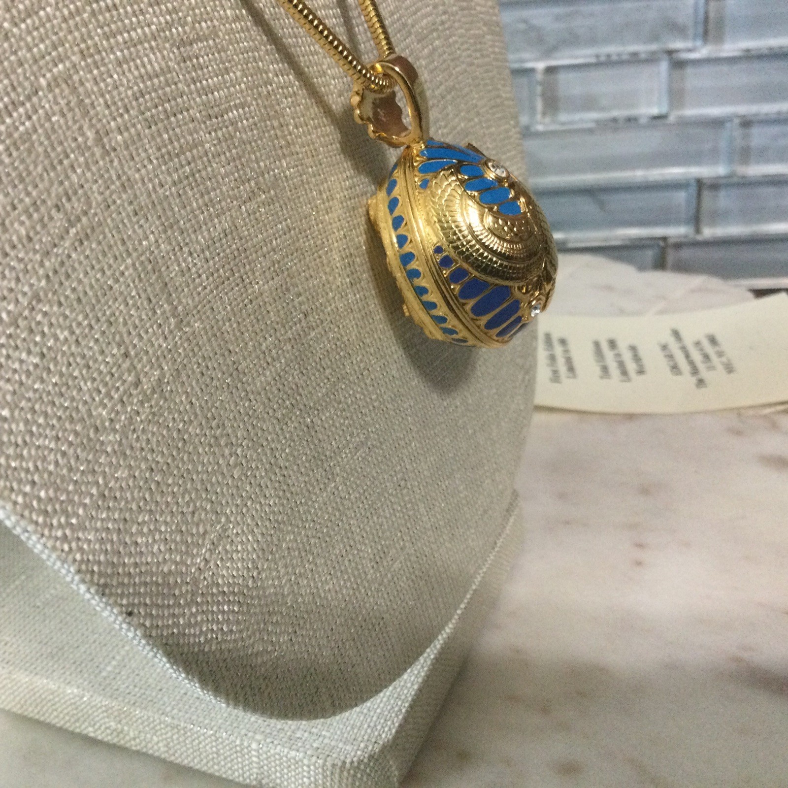 Vtg. Edgar Berebi Egyptian Collection King Tut,Bird, Egg Gold Tone Limited Ed
