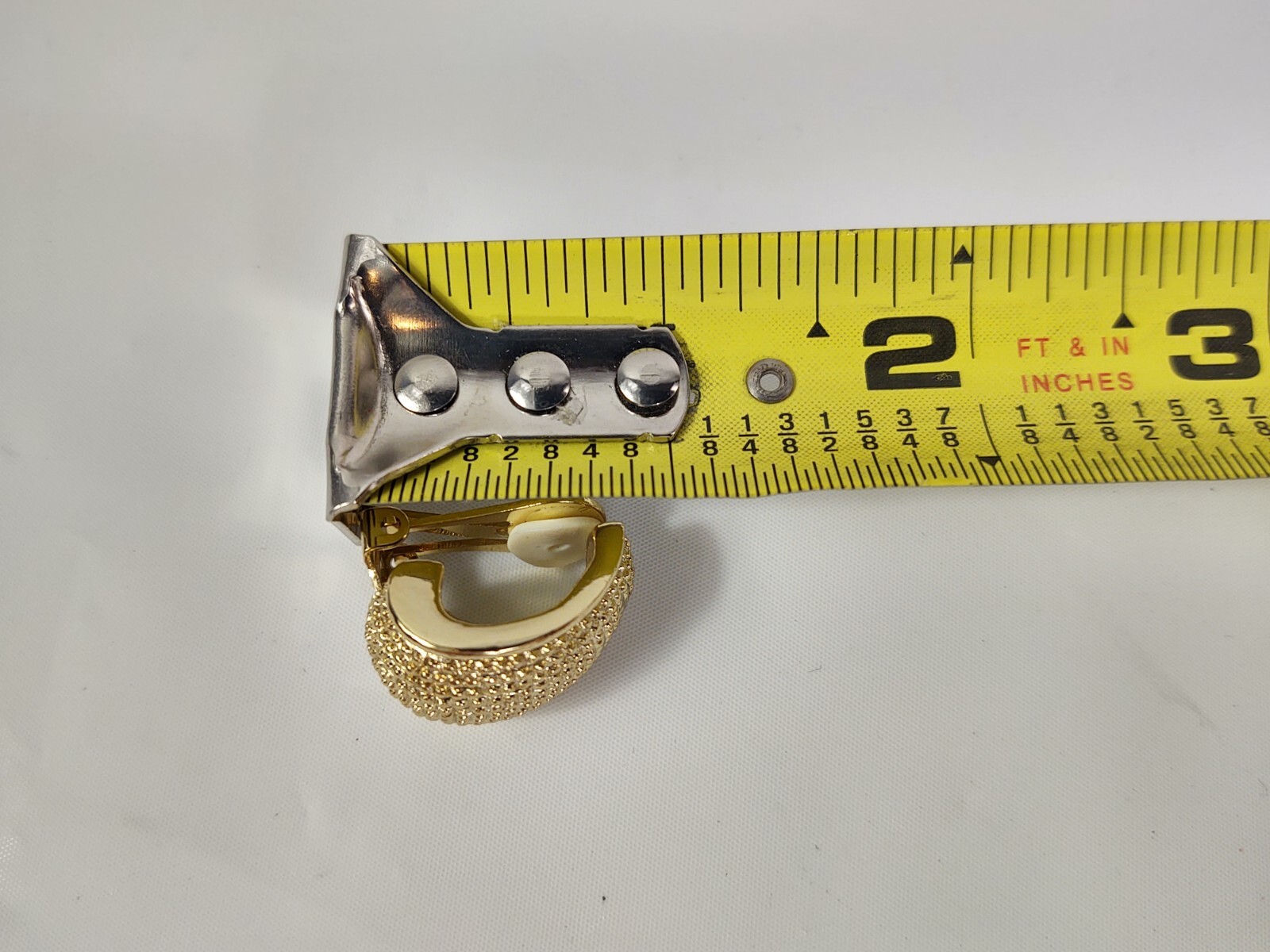 Vintage Necessities Sensitive Ears Clip Earrings Gold Tone Nickel Free Jewelry