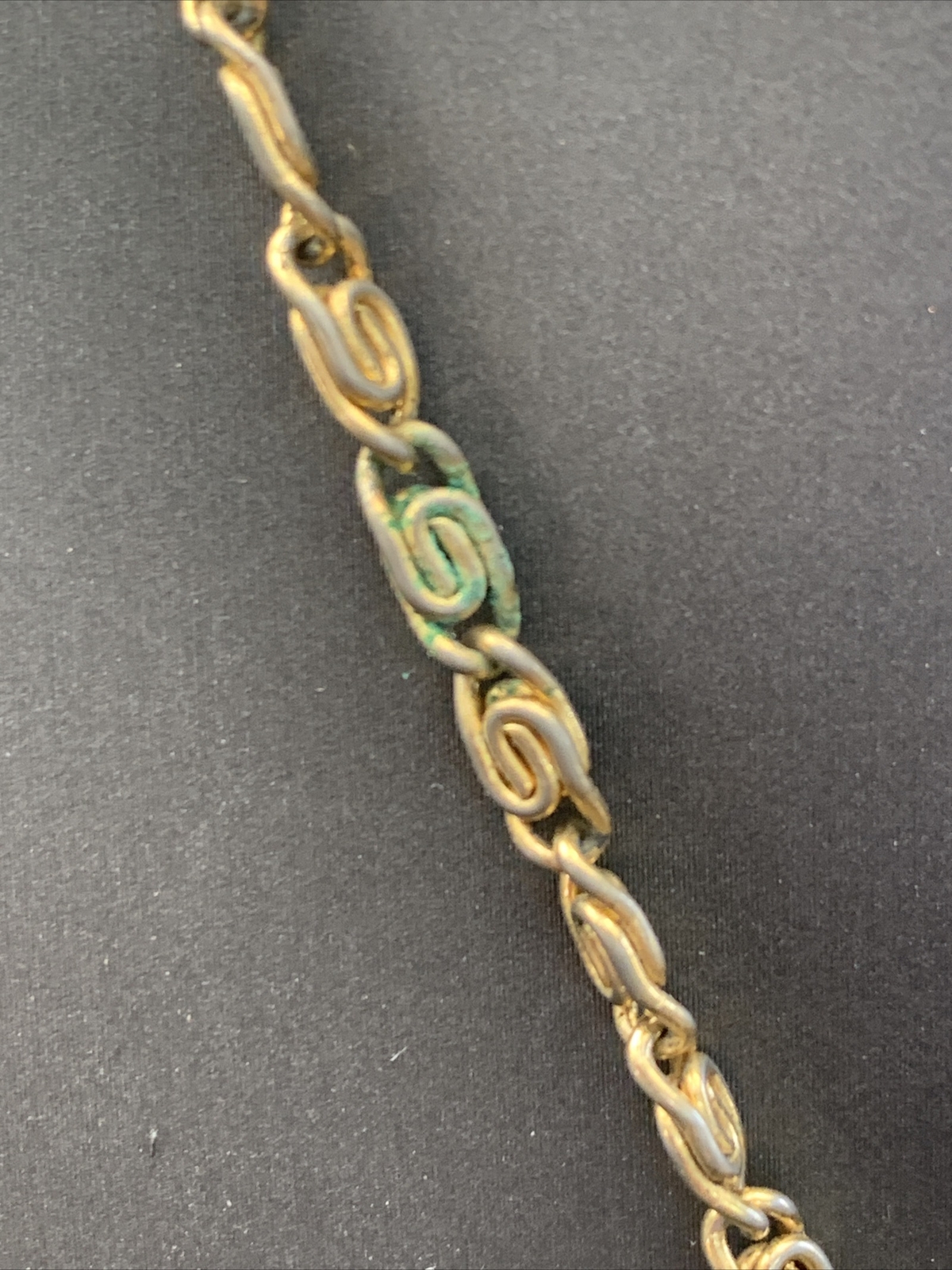 vintage 1950s mid century lariet picture locket gold tone pendant necklace 30”
