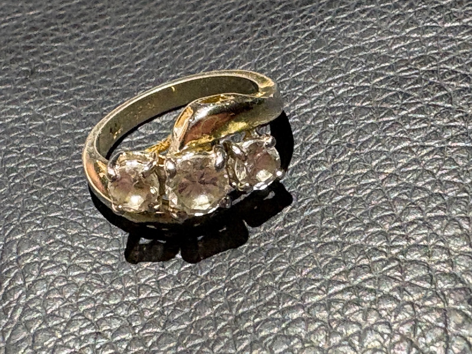 antique 3 diamond gold ring from the 1920’s era. Excellent collection! Size 6