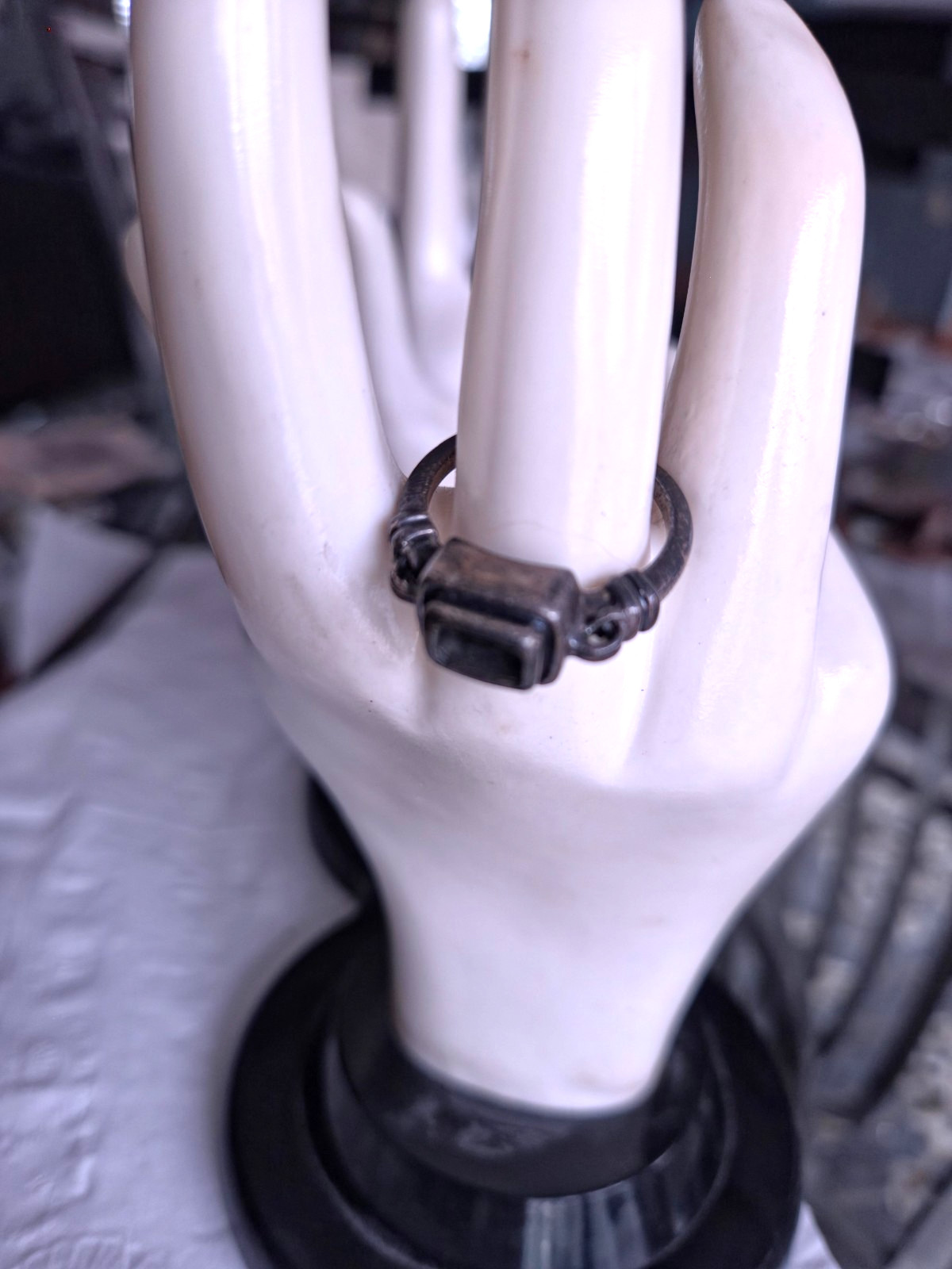 Signed Silpada Vintage Sterling Silver Size 9 Unisex Ring FOR YOUR STONE!
