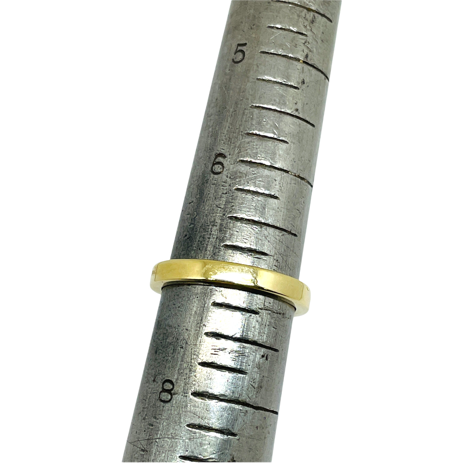 10k Yellow Gold Diamond Stackable Woman Band Ring 3 mm Size 7