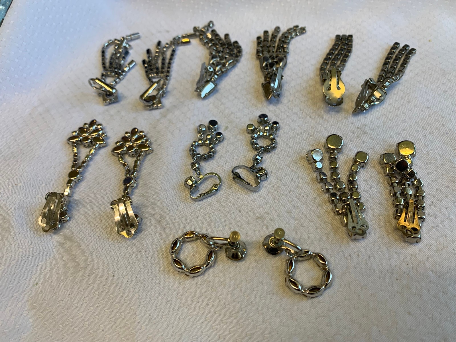 Vtg Costume Jewelry Lot Taylor Made Kramer Elco Coro Aurora Borealis Rhinestone