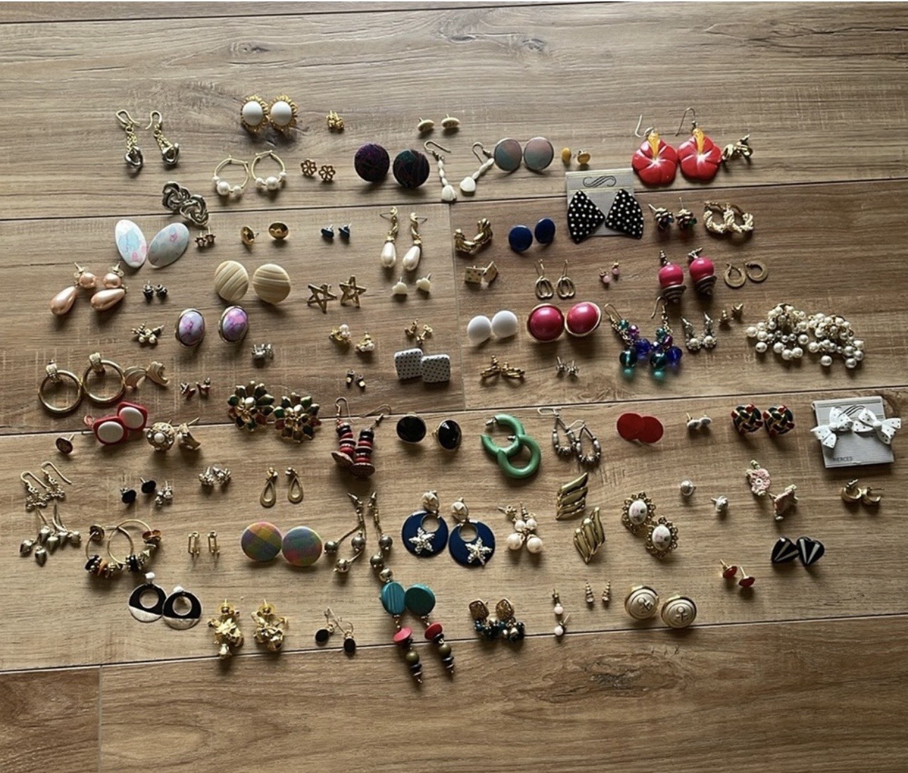 88 Pairs Of Vintage Earrings