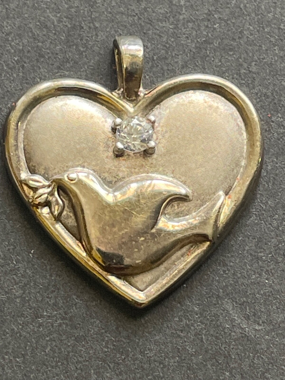 Lot Of 14 Necklace Pendants Variety, Hearts Lockets Semi-Precious Stones