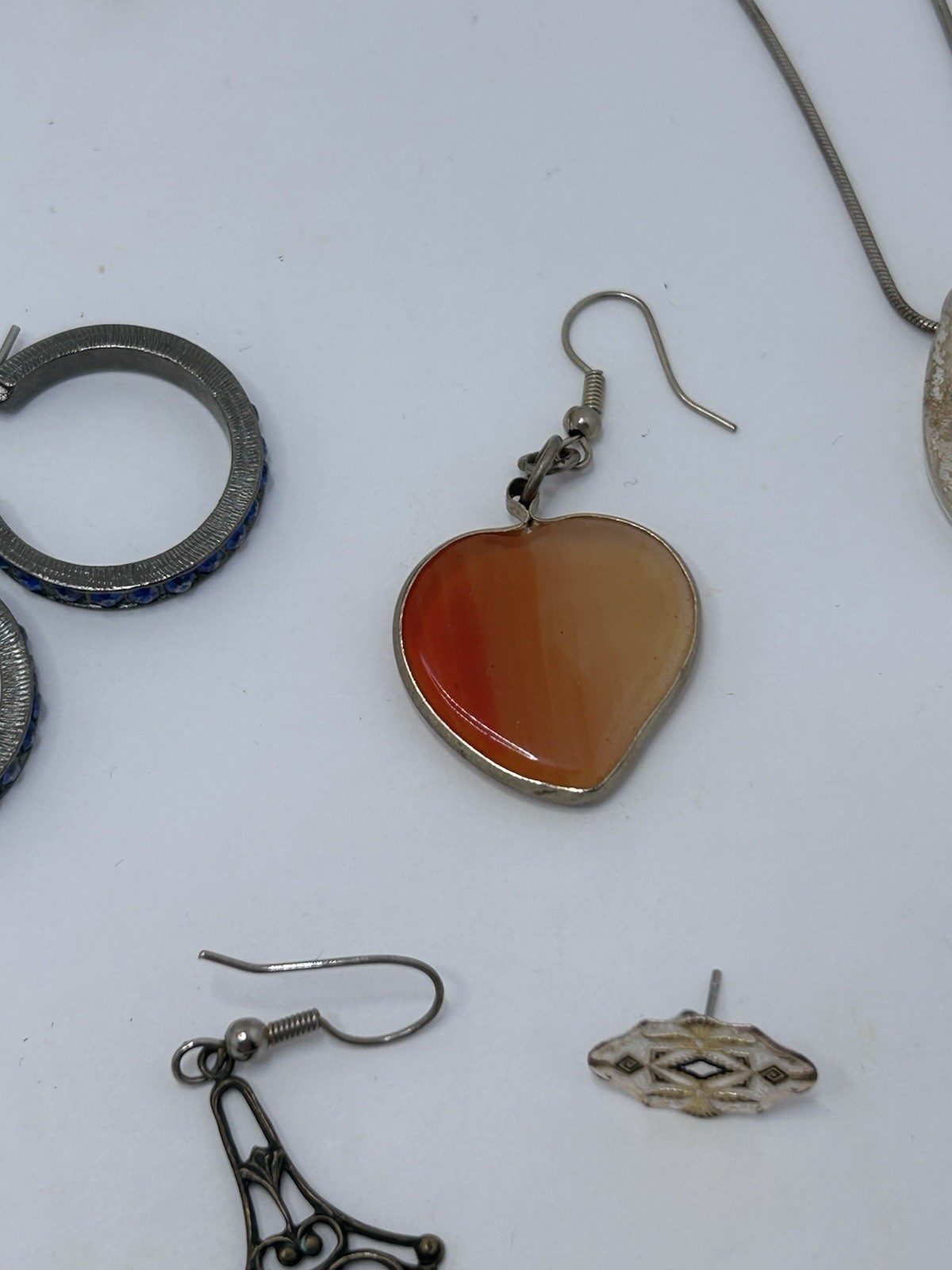 Vtg Modern Estate & Costume Jewelry Lot Mixed Materials Some Mismatch 63 Pc