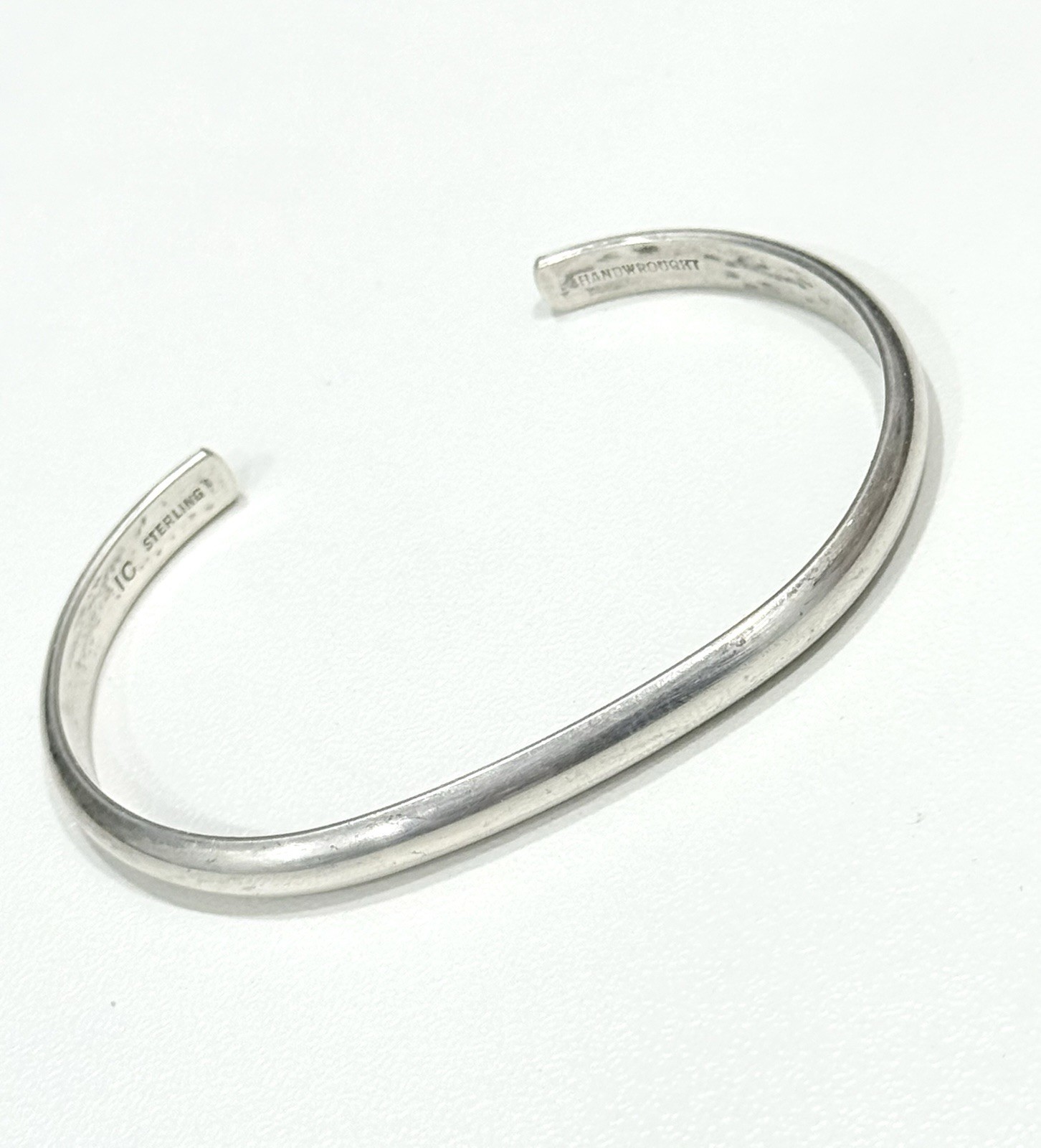 IC Handwrought Sterling Silver Cuff Bracelet 13.42 Grams