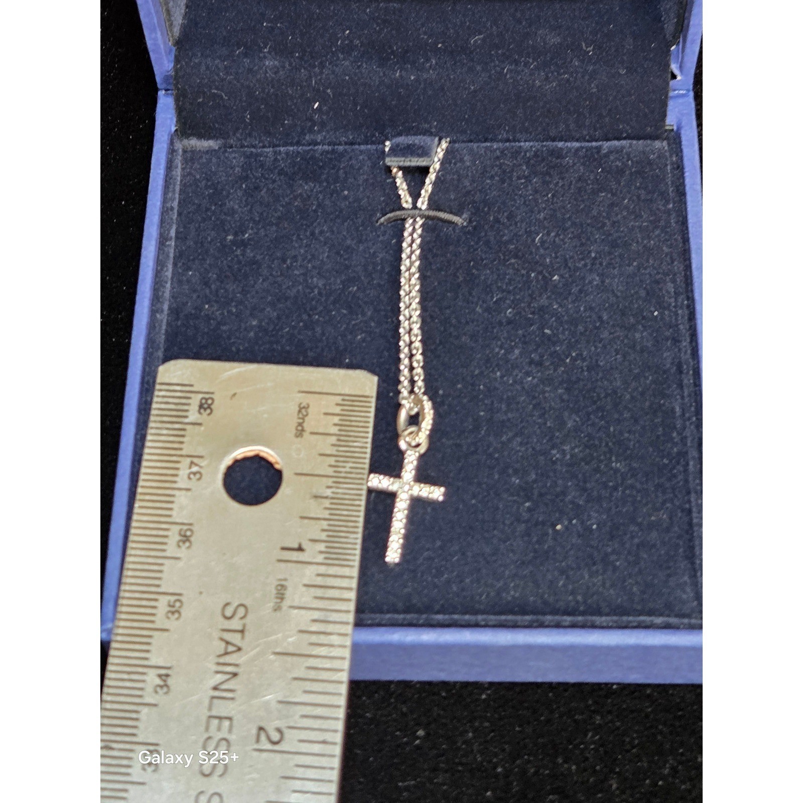 Crystal Cross Pendant Necklace