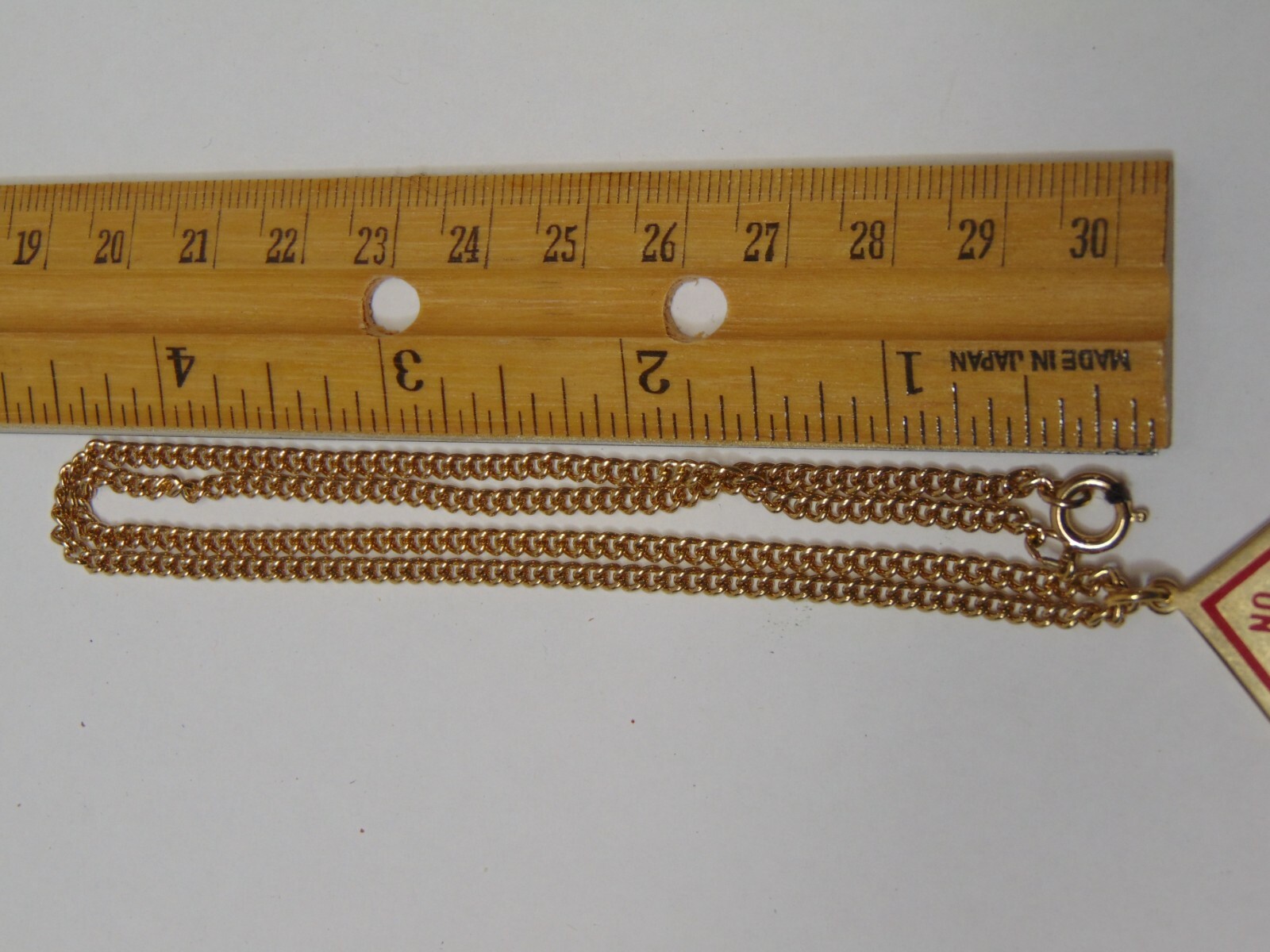 Vintage Gold Tone Swank Necklace NOS Road Sign Pendant Dead End & No Parking 70s