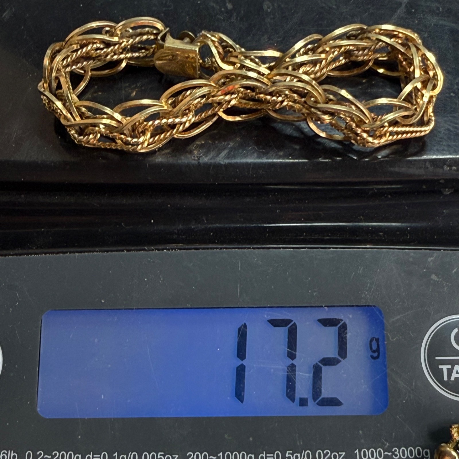 Vintage Gold Filled Bracelet Chain 17.2 Grams 6.5”