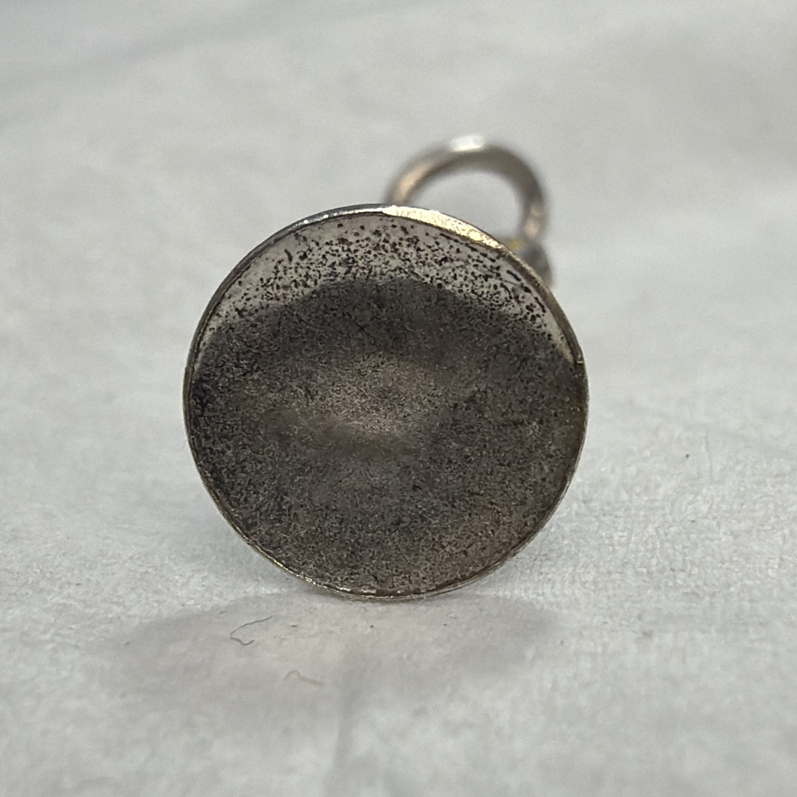 1950’s Vintage Sterling Silver Stop Sign Charm For Bracelet .925 Yellow Enamel
