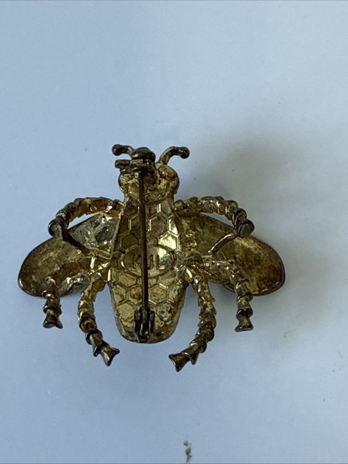 VTG Signed KJL Kenneth Jay Lane Rhinestone Bumble Bee brooch SEE PICTURES