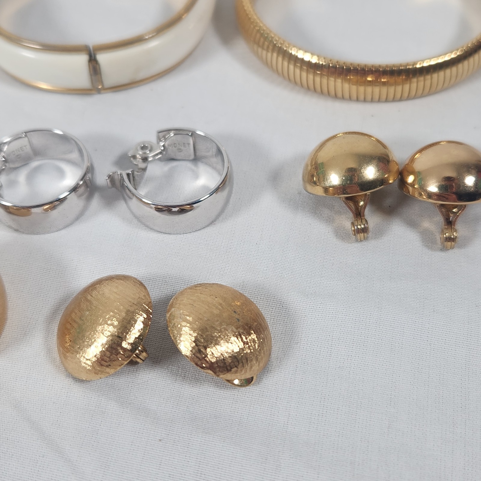 Vintage Lot MONET Bracelets Rings Earrings Etc. Jewelry Gold Silver Tone