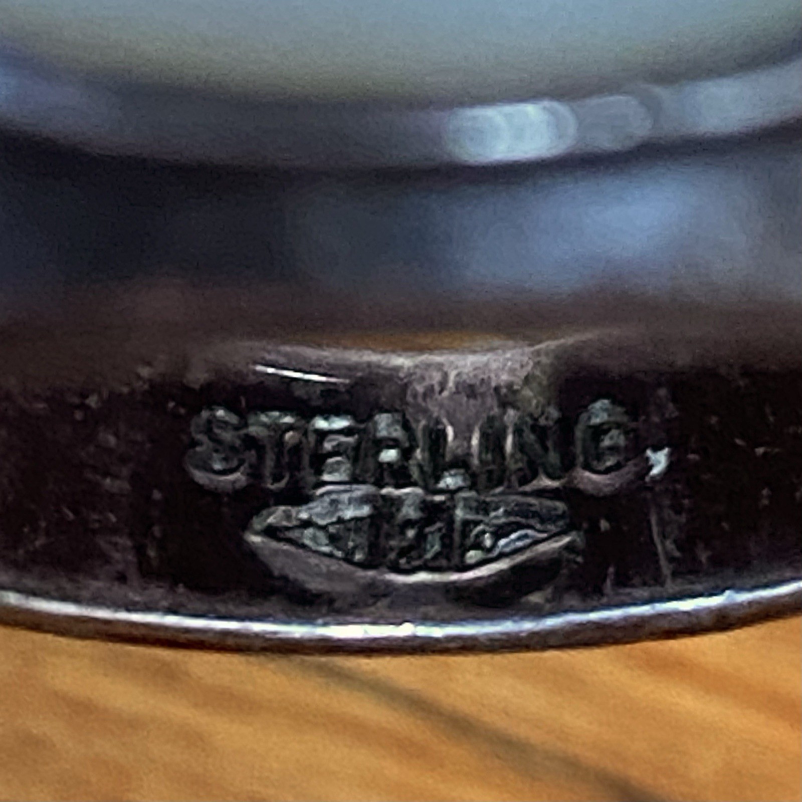Vtg 40’s C&C Sterling Silver US Army Ring WWII 925 Mother of Pearl sz 10.5 ~READ