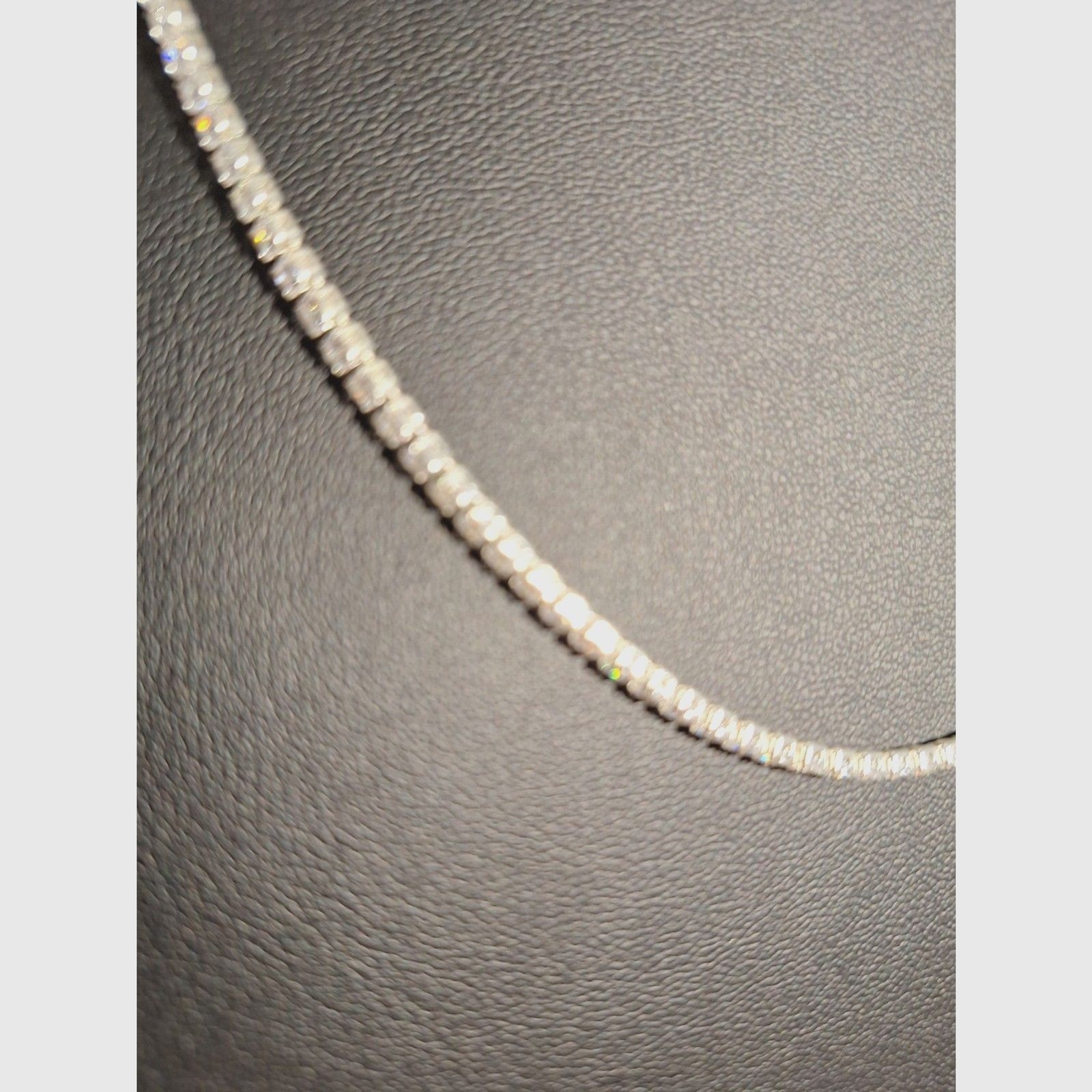 A Vintage Rhinestone Choker Necklace Cubed Prong Set Elegant Evening Old Money