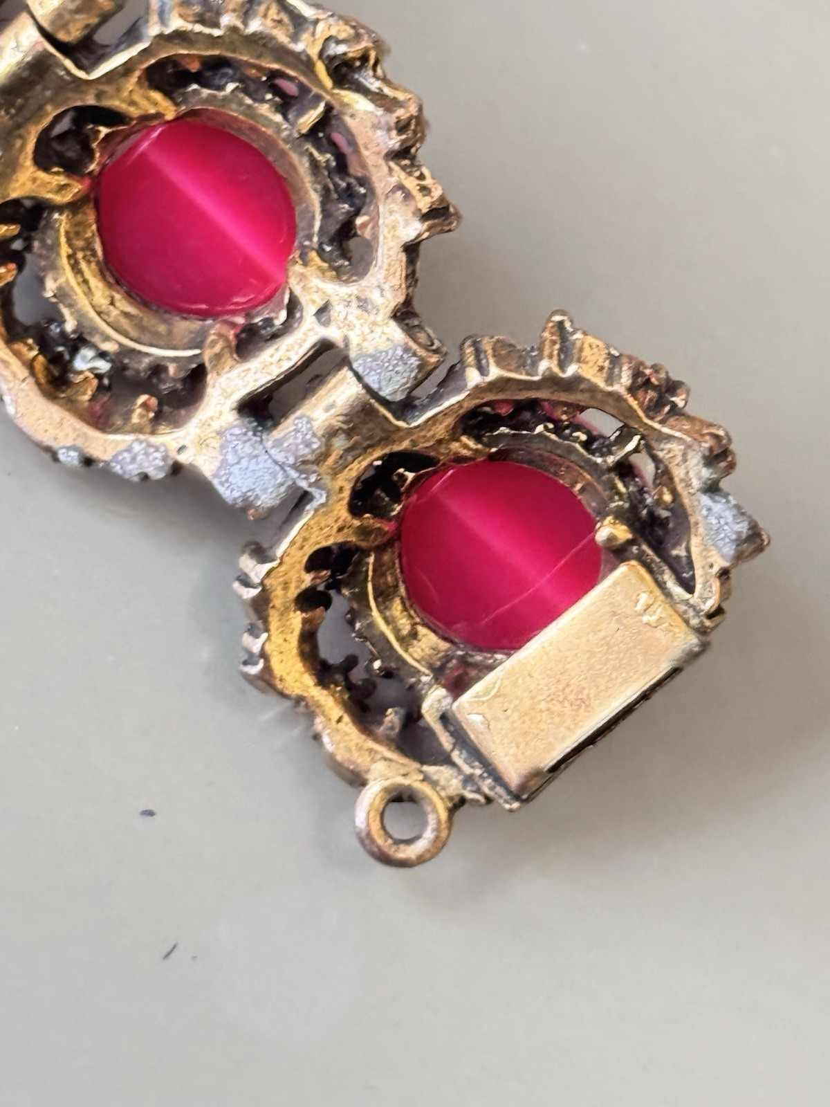 Vintage SELRO SELINI Baroque Necklace, Bracelet & Earring Set, Pink Moon Glow