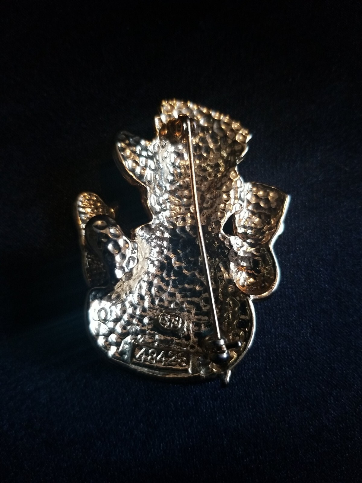 Vtg 1980’s to 90’s Snowman Brooch/Pin SFJ Collectable Jewelry Christmas Gold…