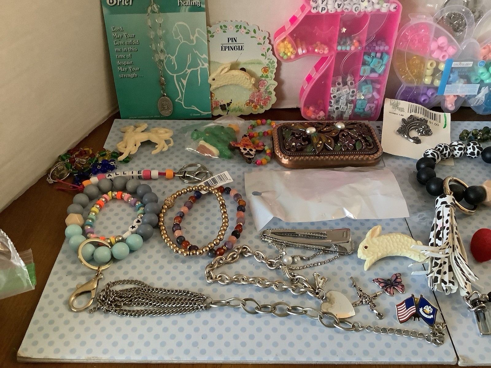 4.2 LBS CRAFT JUNK SCRAP Jewelry Lot Repurpose Salvage