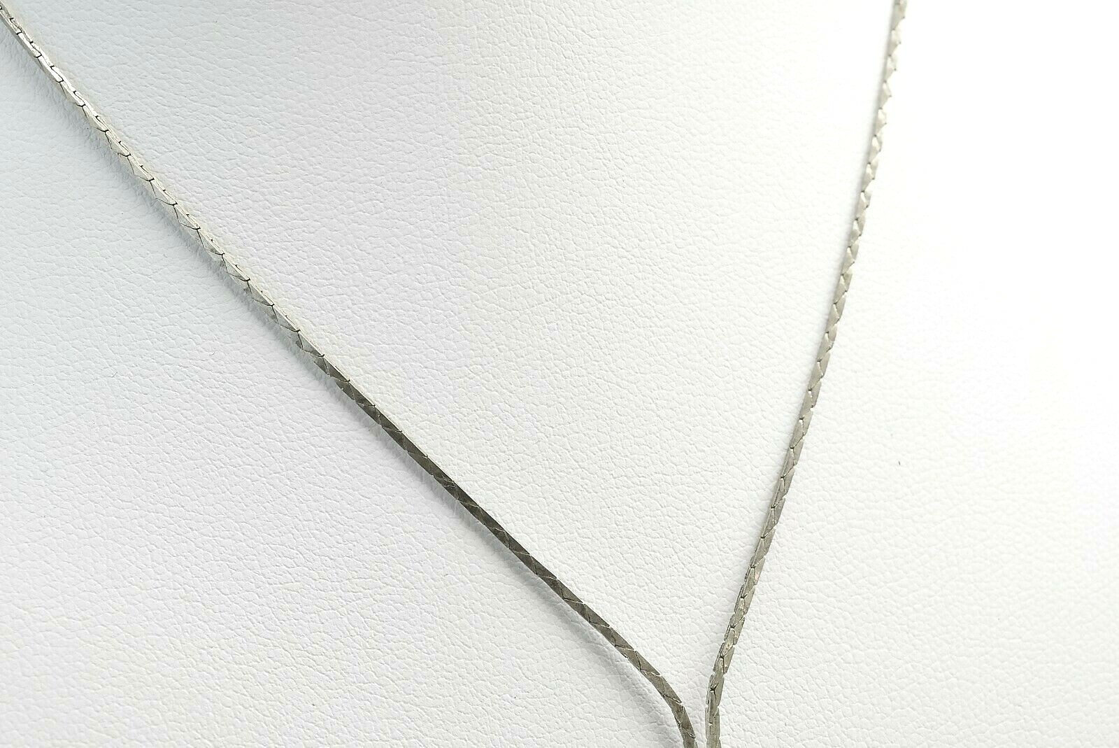 Sterling Silver Box Chain CZ Double Pendant Necklace
