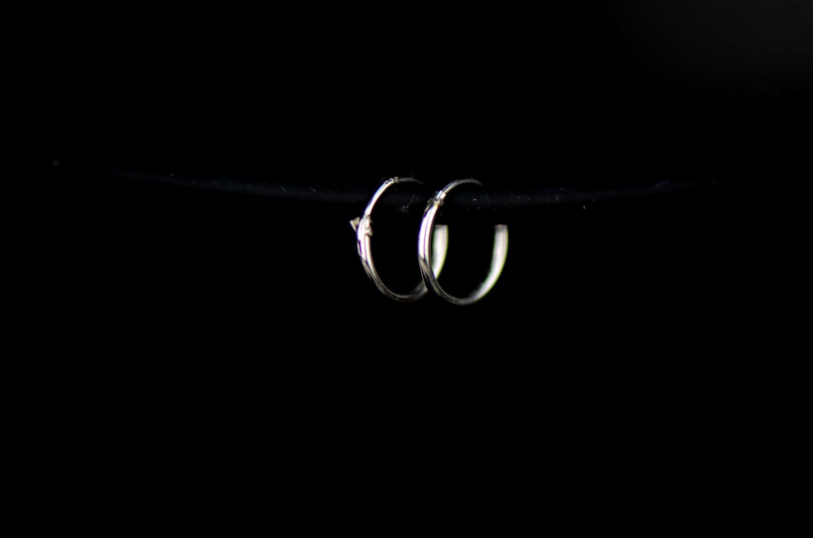 Sterling Silver Hoops Pierced Earrings