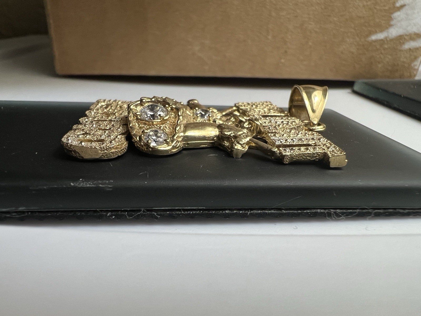 Vintage 90s 417/10k Solid Gold Pendant