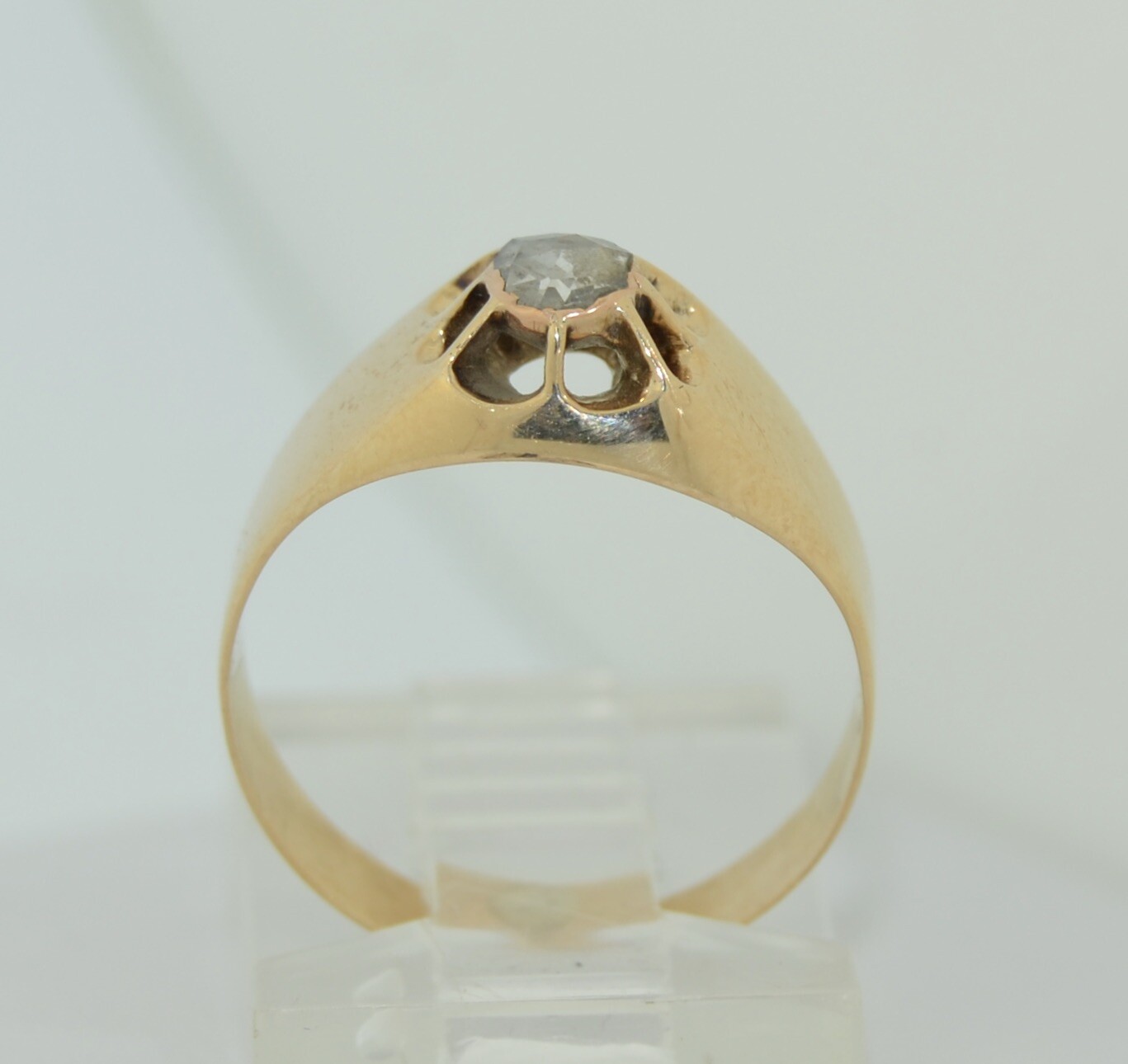 Georgian 14K Rose Cut Diamond Ring