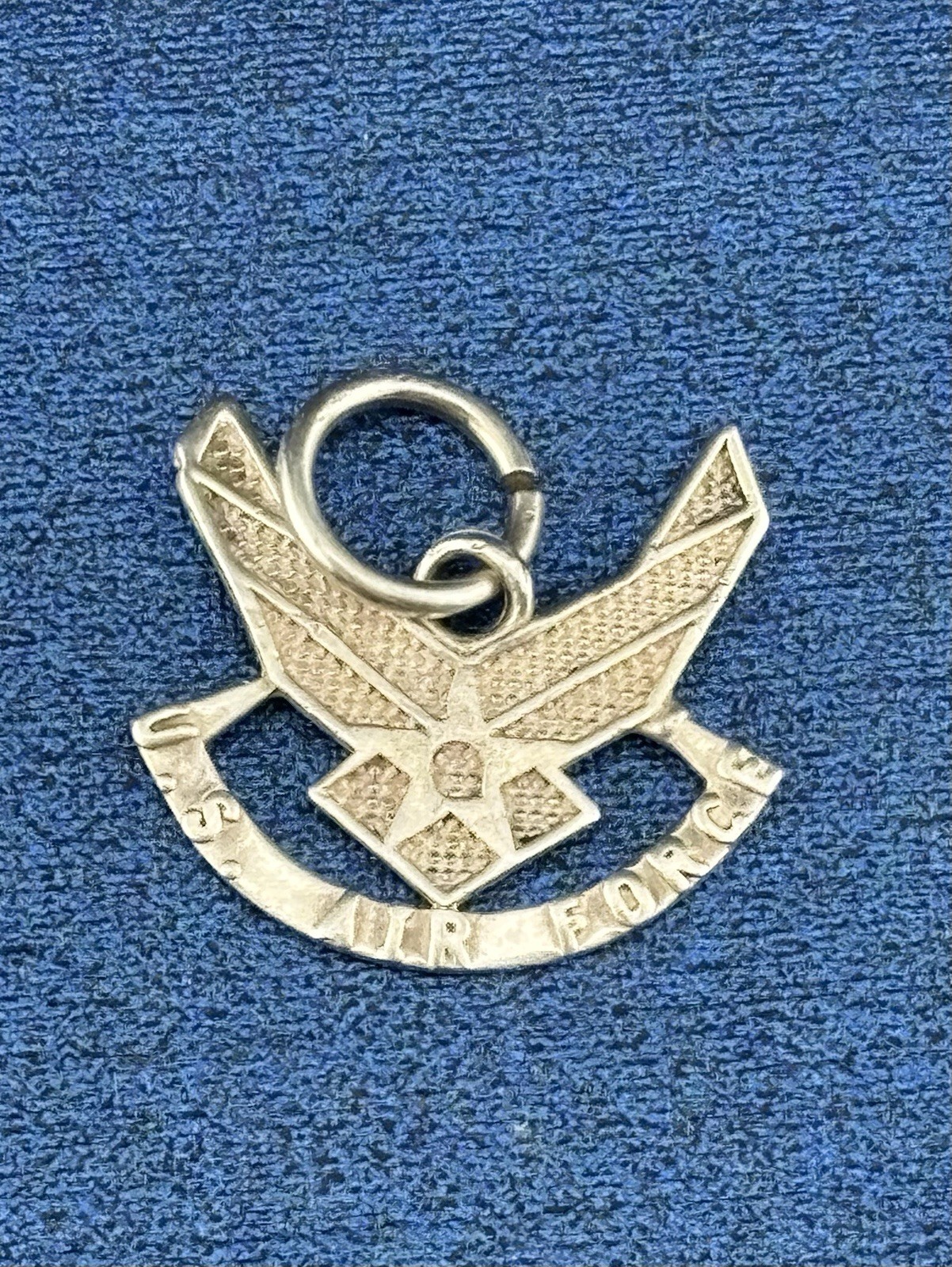 US Air Force VTG Silver Plated Pendant Or Charm Military Memorabilia