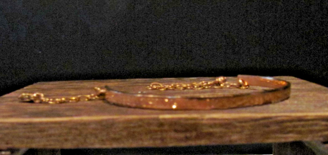 VTG Childs 14K 1/20 GF bracelet “The best thing to hold onto is each other”5.75”